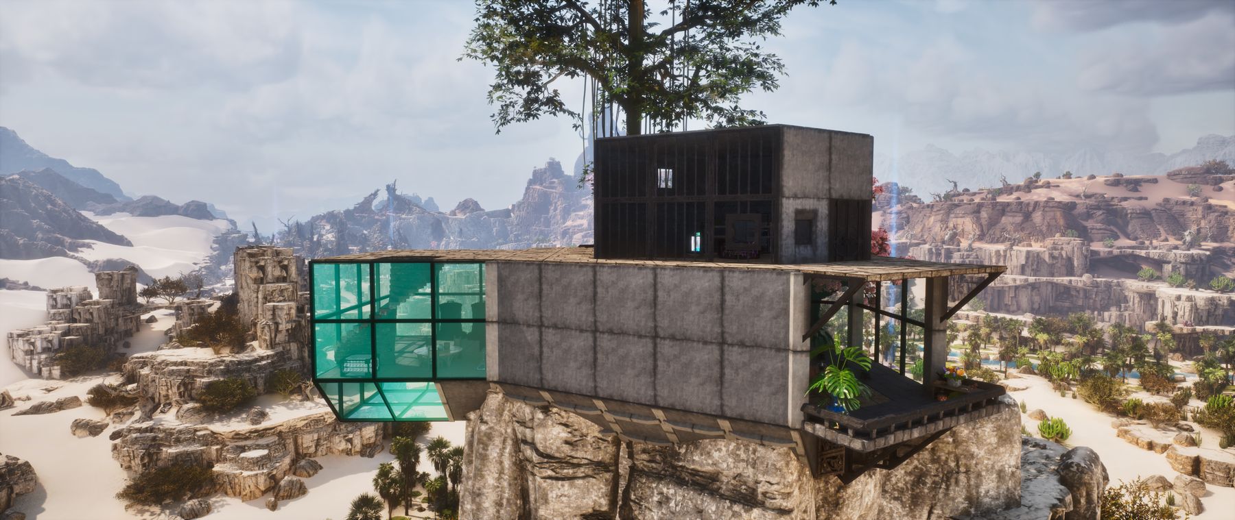 A cliff-edge base build on Aten